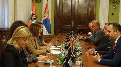 8 November 2016 The Speaker of the National Assembly of the Republic of Serbia in meeting with the Third President of the Austrian National Council